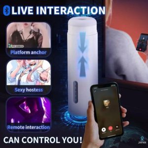 2024 New Masturbation Cup Heated Telescopic Vibrating Masturbator Bluetooth Voice Control For Men