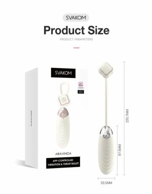 Aravinda App Controlled Vibration Thrust Bullet G Spot Vibrator Egg For Women Egg Vibrator