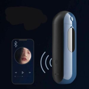 Blue Bluetooth Control Rotating & Thrusting Masturbator For Men