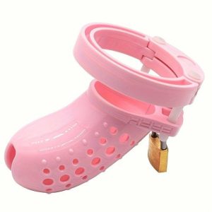 Frrk-24 Short Colorful Male Chastity Cage Penis Cage Abs Resin Cock Lock Chastity Devices