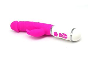 Intelligent Heating Rechargeable G-Spot Dildo Rabbit Vibrator For Women