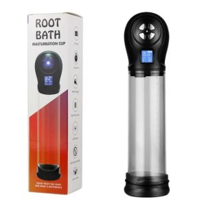 Led Lcd Screen Root Bath Penis Pump For Men