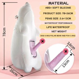 Polar Bear Automatic Thrusting Vibrating Swing Machine Female Masturbation Dildo With Remote Control For Women