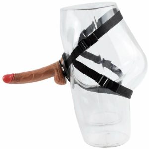 Prince 8.66” Harness Strap On Hollow Silicone Dildo For Women