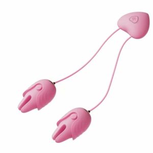 Puppis 2-In-1 Breast Clip And Wired Vibrator Egg Vibrator