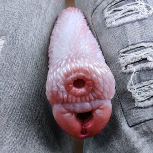 Realistic Animal Dual Channel Silicone Pocket Pussy Penis Exercise Masturbator For Men