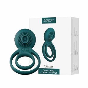 Tammy Pro Double Ring Couple’S Vibrator With App Cock Ring