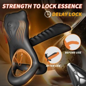 Yeain®Yezakura Bull Demon Vibrating Semen Locking Ring With 12 Frequency Vibration Cock Ring