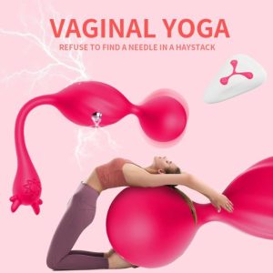 Yoga Electric Shock Pussy Ball Deep Palace Yoga Shrink Ball Remote Control For Women