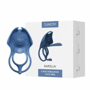 Barzillai 3-Spot Stimulation Cock Ring With App Cock Ring