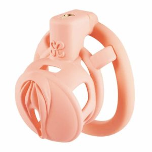 Pink Camouflage Chastity Cage The Sissy Maker Sex Toys For Man Chastity Devices